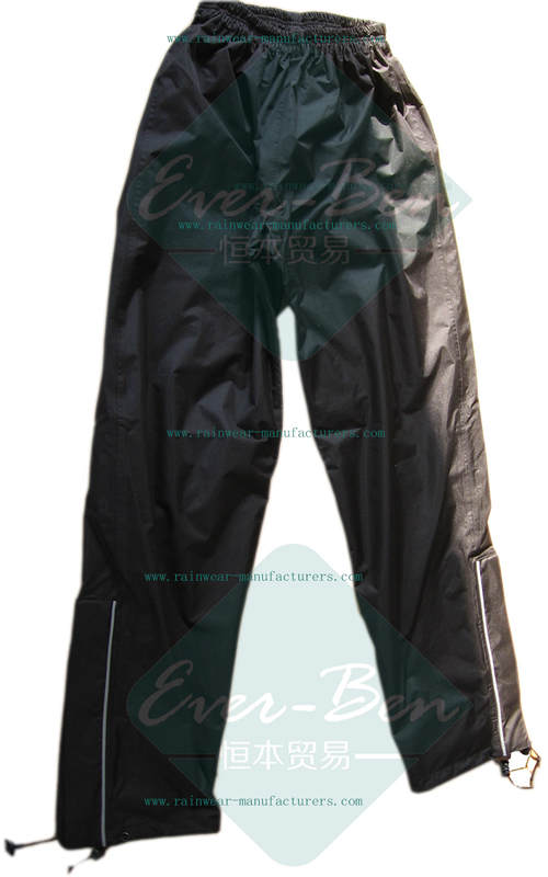 Black Nylon Pants for motorcycle